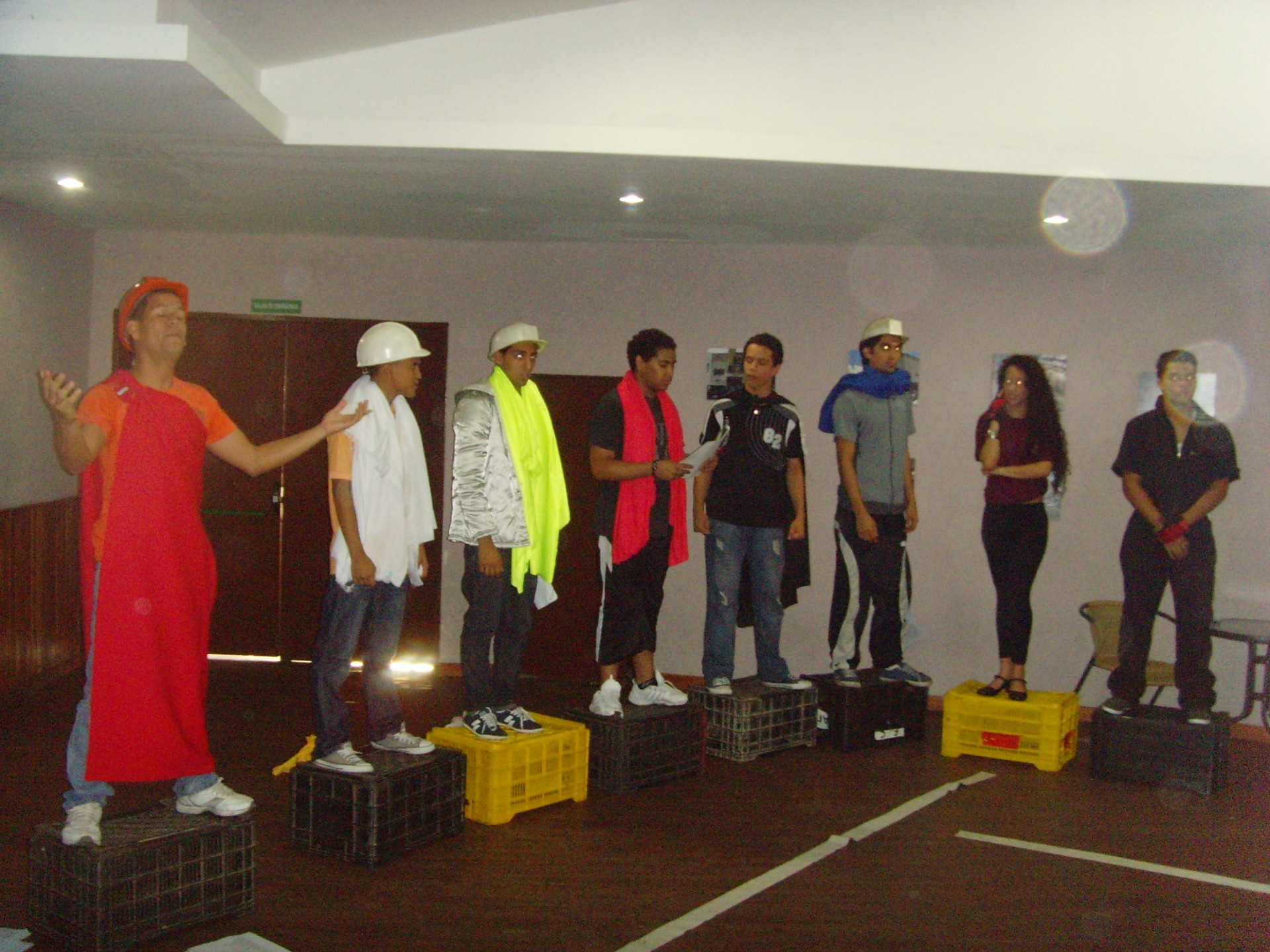 Ensayo de Veo, veo... en Catia ¿Una miss? Teatro Comunitario, 2012