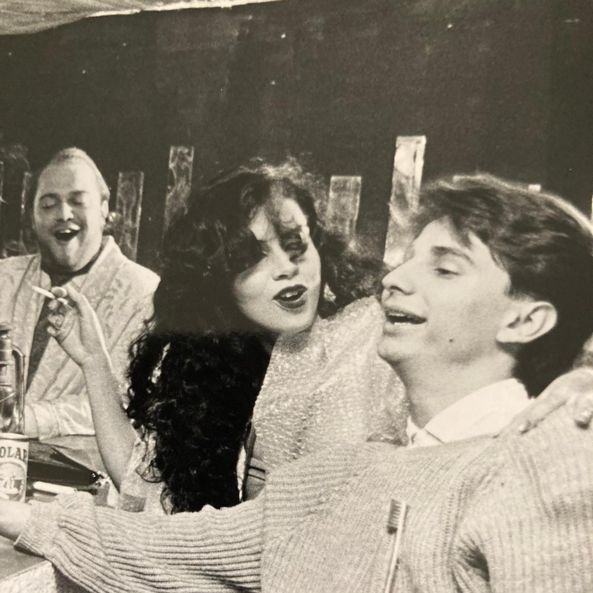 Sergio Riobueno, Mercedes Barrios y Héctor Moreno en Oasis Pub, Espectáculo City Tour, en noche de estrellas, 1989,