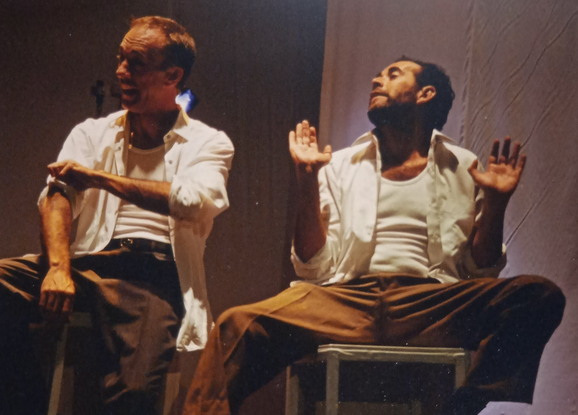 Junto a Aitor Gaviria en Mi hermano José Rosario. Dirección Frank Spano, Gaviria y Palencia