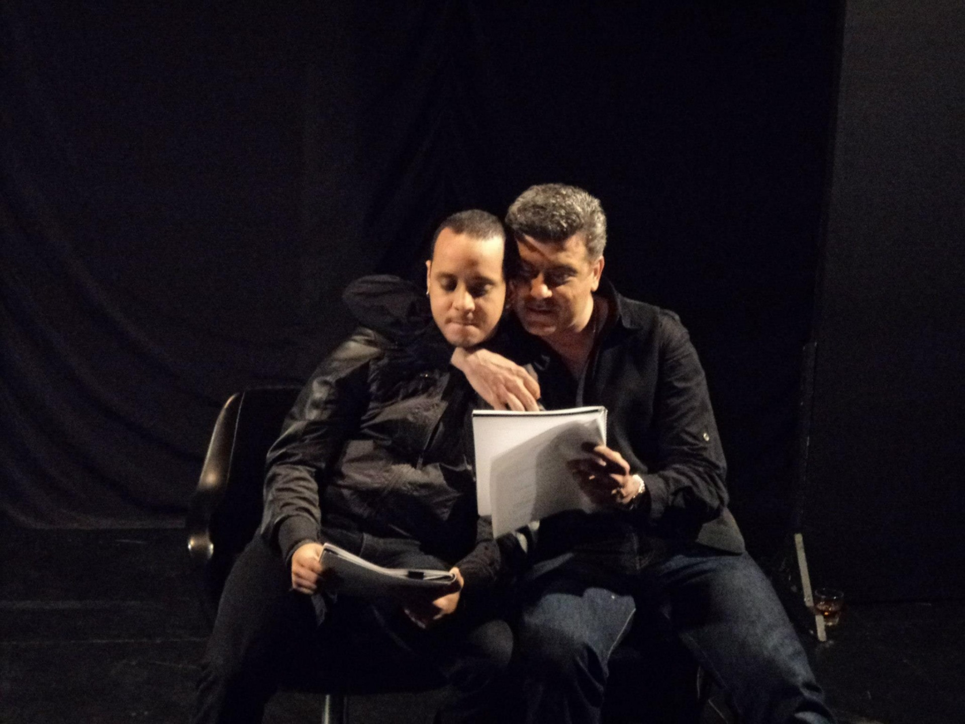 Alan Puertas y Antonio Delli Lectura Dramatizada de Penitentes, UCV. Dirección Domingo Balducci